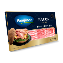 BACON FATIADO RESF 250G PAMPLONA