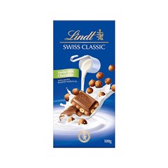 LINDT CLASSIC AO LEITE COM AVELA 100G