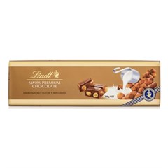 LINDT TABL GOLD AO LEITE C AVELA 300G
