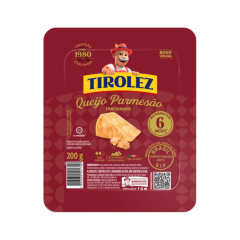 QUEIJO PARMESAO 6M FRACAO 200G TIROLEZ